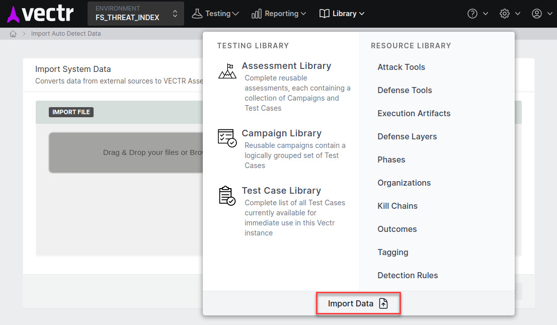 VECTR Local Test Cases