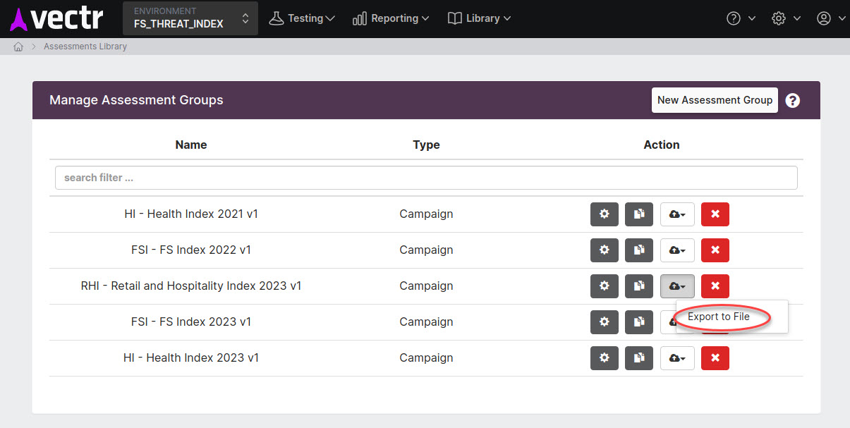 VECTR Local Test Cases